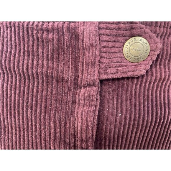 AG Adriano Goldschmied Womens Corduroy Skirt With Pockets Maroon Size 26R - Picture 9 of 9